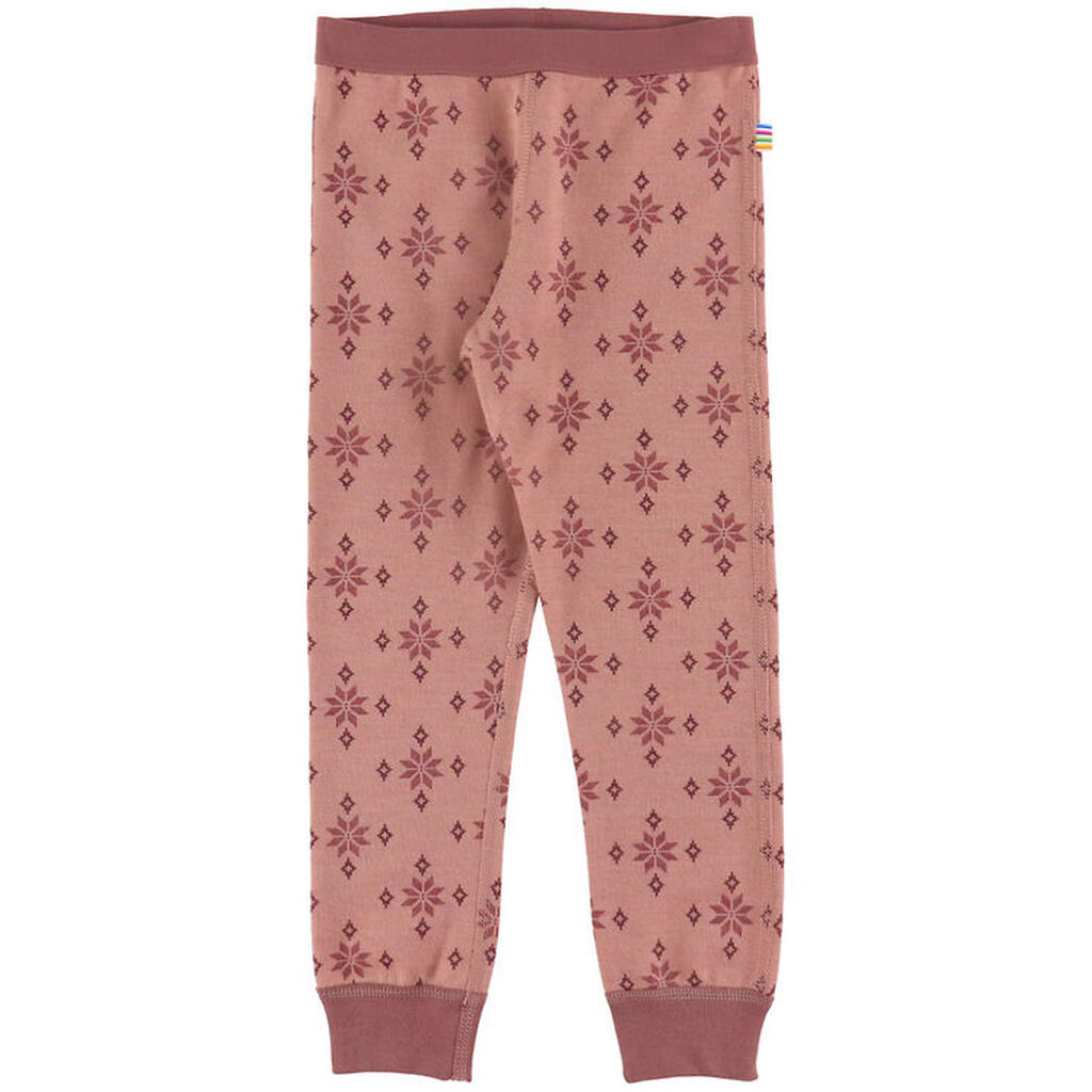 Joha Leggings - Uld/Bomuld - Rose m. Snefnug