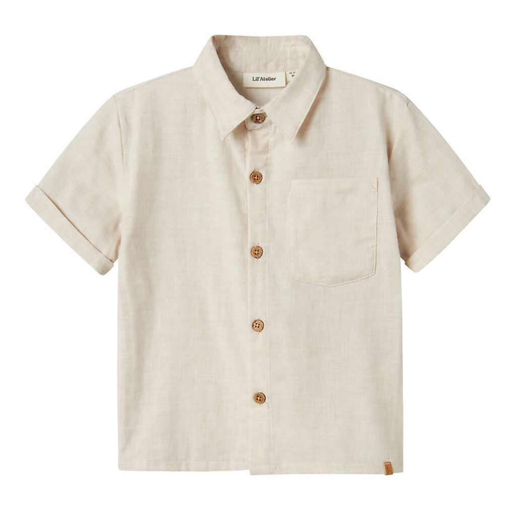 Lil' Atelier Skjorte - NmmTarou - Bleached Sand