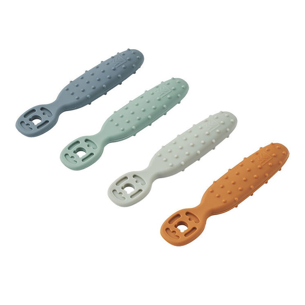 Liewood Babyskeer - Silikone - 4-pak - Caelia - Whale Blue Multi