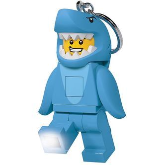 LEGOÂ® Nøglering m. Lommelygte - LEGOÂ® Shark Suit Guy