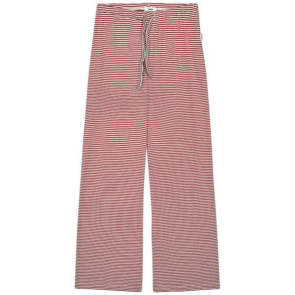 Mads Nørgaard Bukser - Rib - Stripe Verona - Winery/Vanilla Ice