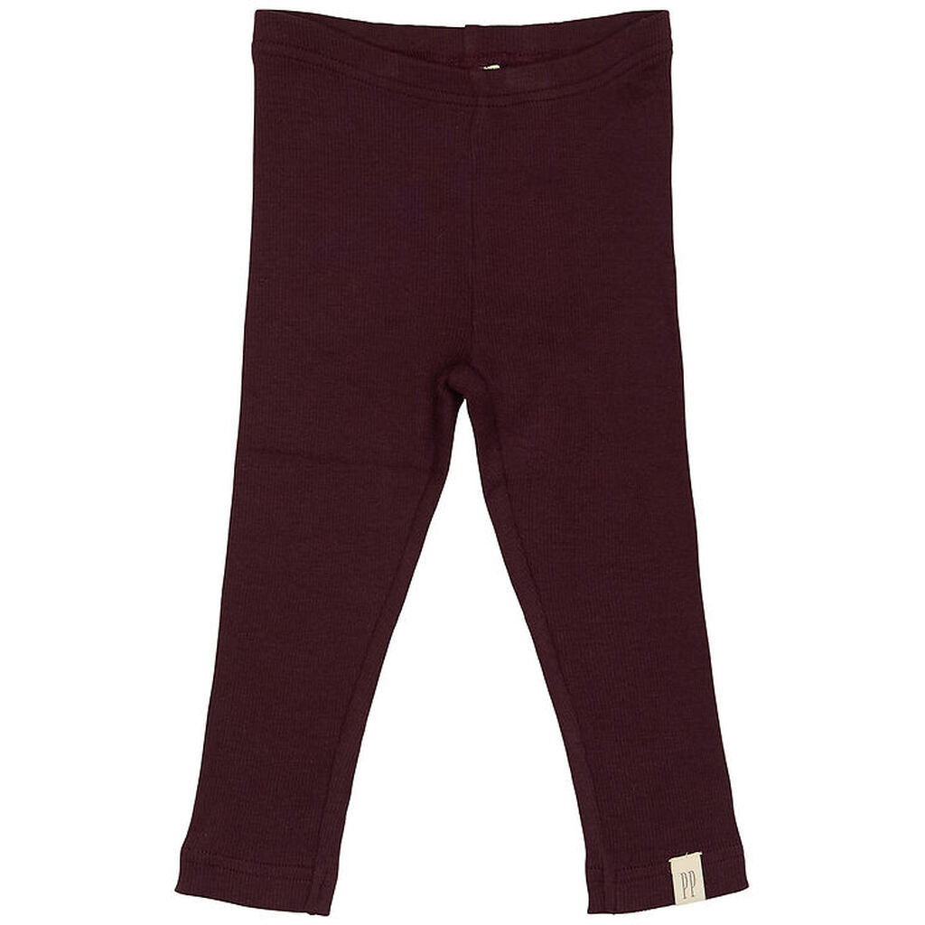 Petit Piao Leggings - Rib - Modal - Dark Grape