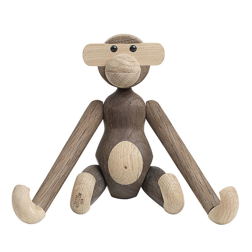 Kay Bojesen Træfigur - Abe 20 cm - Lille - Eg/Røget Eg