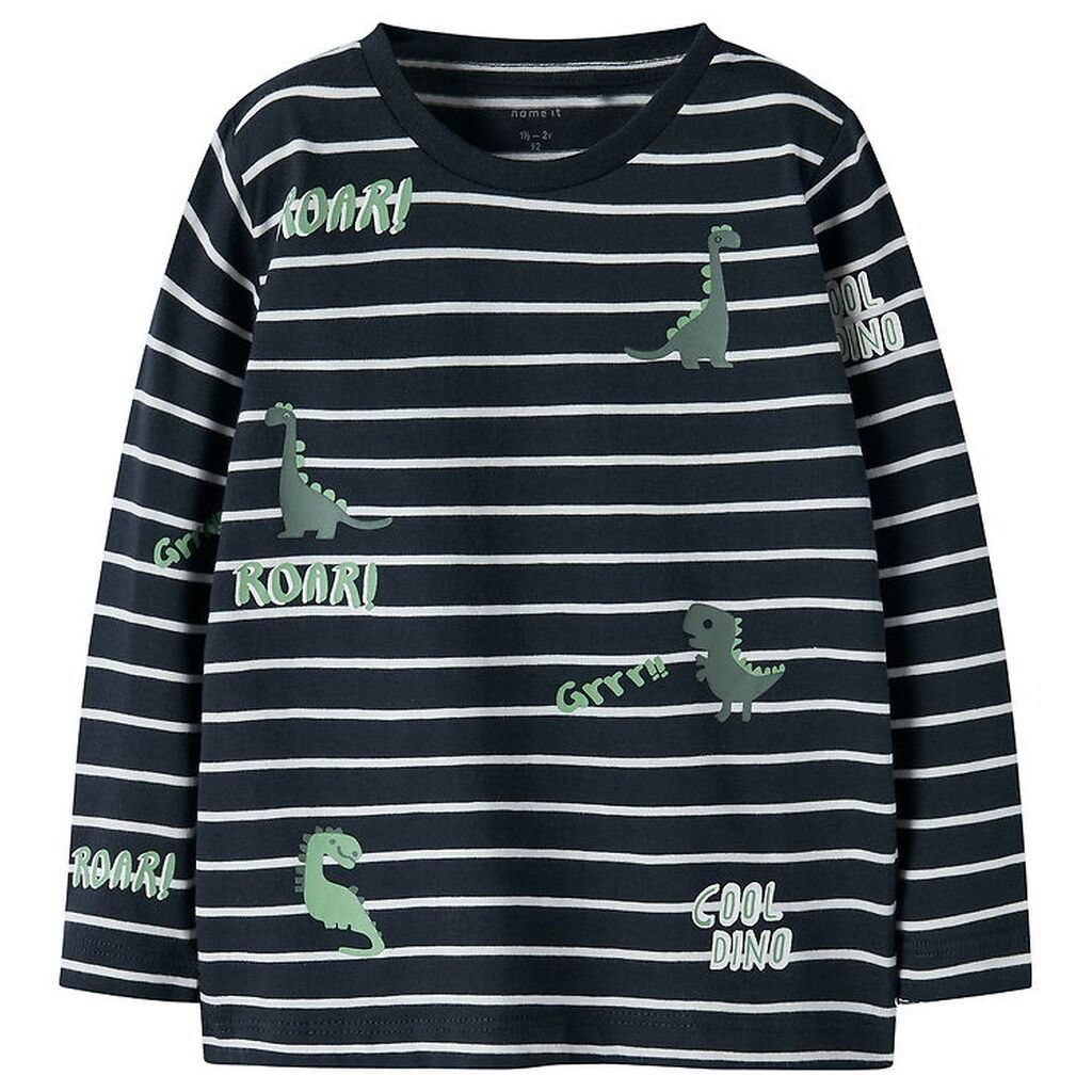 Name It Bluse - NmmPtenne - Dark Sapphire m. Dinoer