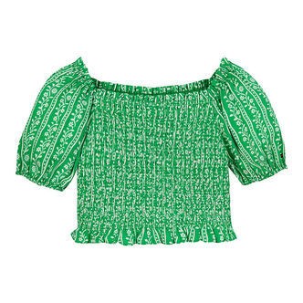 Tommy Hilfiger Top - Printed Smock - Radiant Green