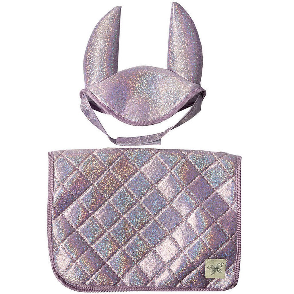 by ASTRUP Sadelunderlag Til Kæpheste - Lilla m. Glimmer