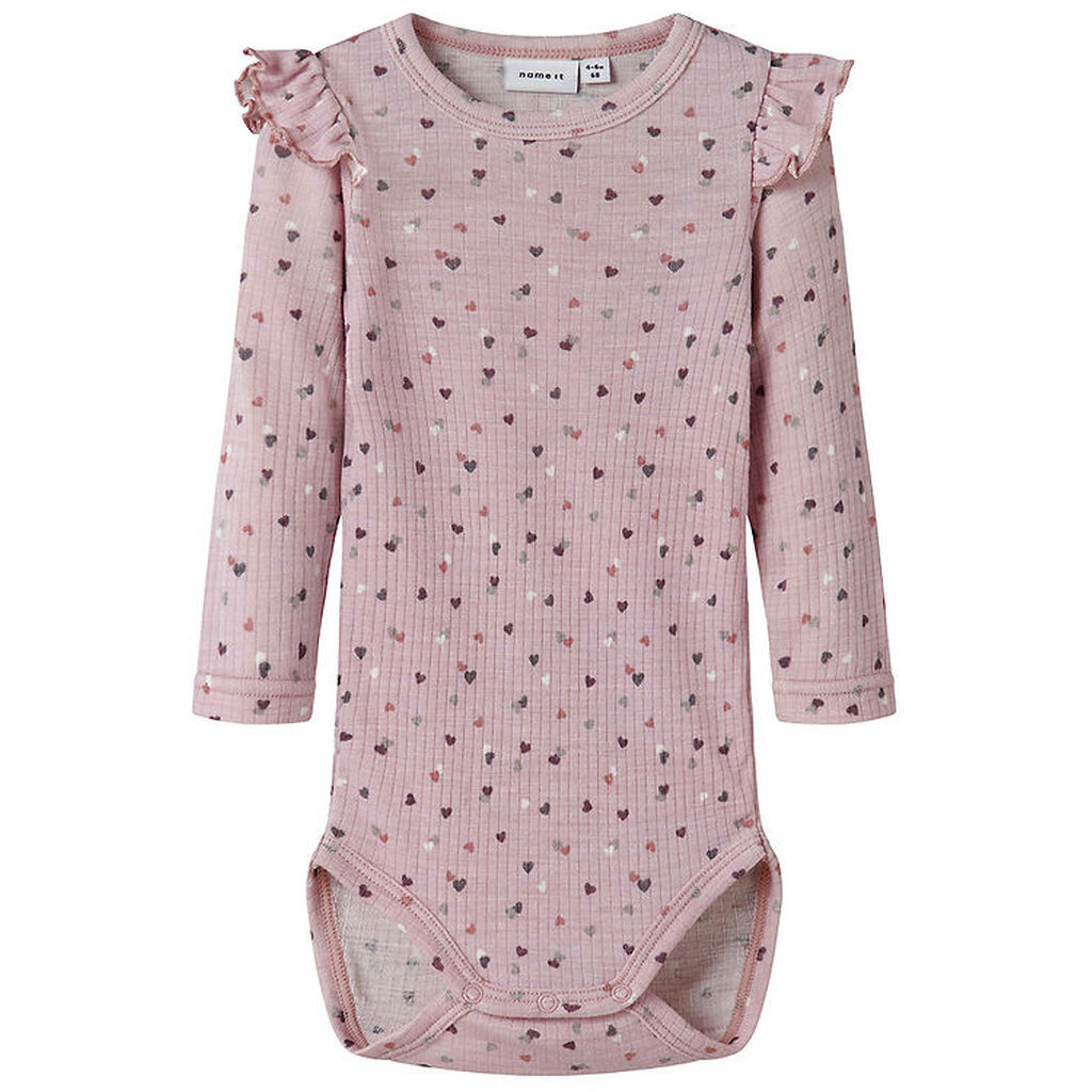 Name It Body l/æ - Uld/Modal - NbfWomi - Shadow Gray/Dots