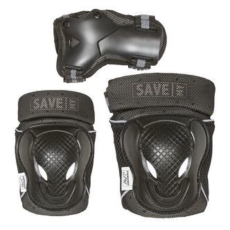 Save My Bones Beskyttelsessæt - Sort/Grå