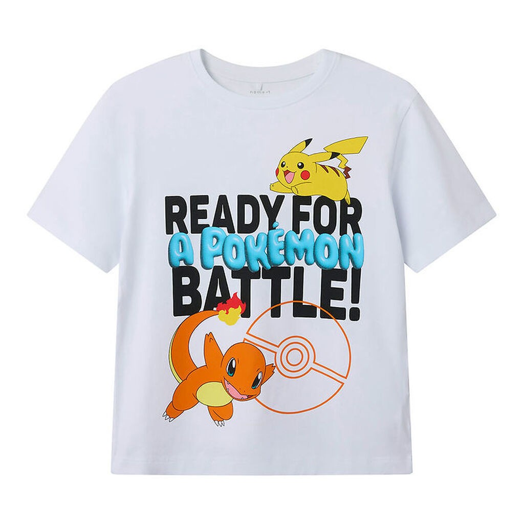 Name It T-shirt - NkmForder Pokemon - Bright White