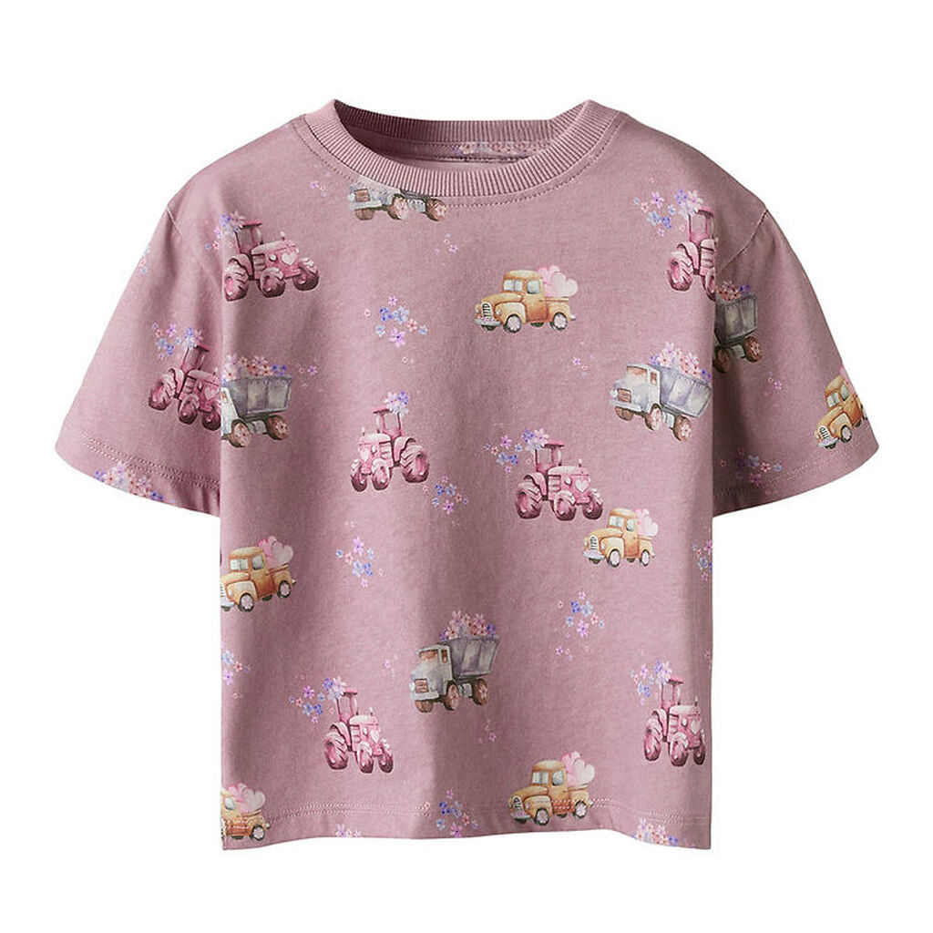 Name It T-shirt - NmfHelga - Elderberry m. Print