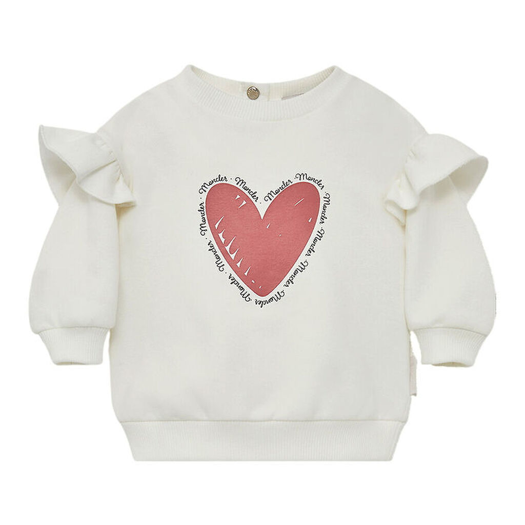 Moncler Sweatshirt - Hvid m. Print