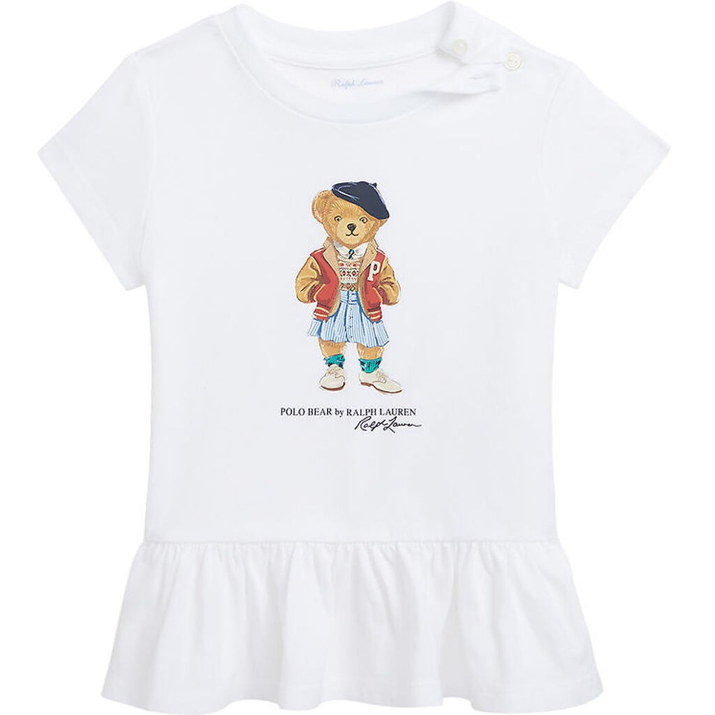 Polo Ralph Lauren T-shirt - Hvid m. Bamse