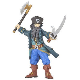 Papo Sortskæg-pirat - H: 10,5 cm
