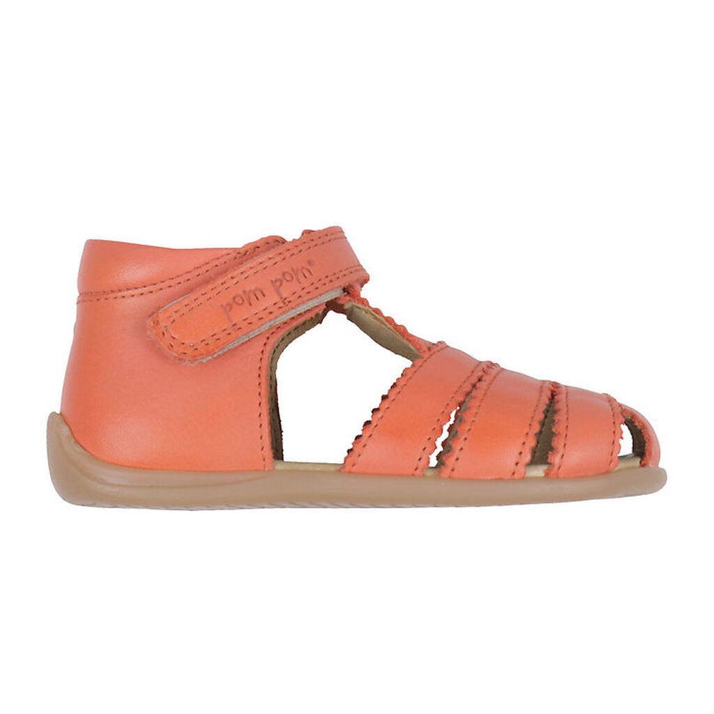Pom Pom Sandaler - Starters Scallop Velcro - Rose Melon