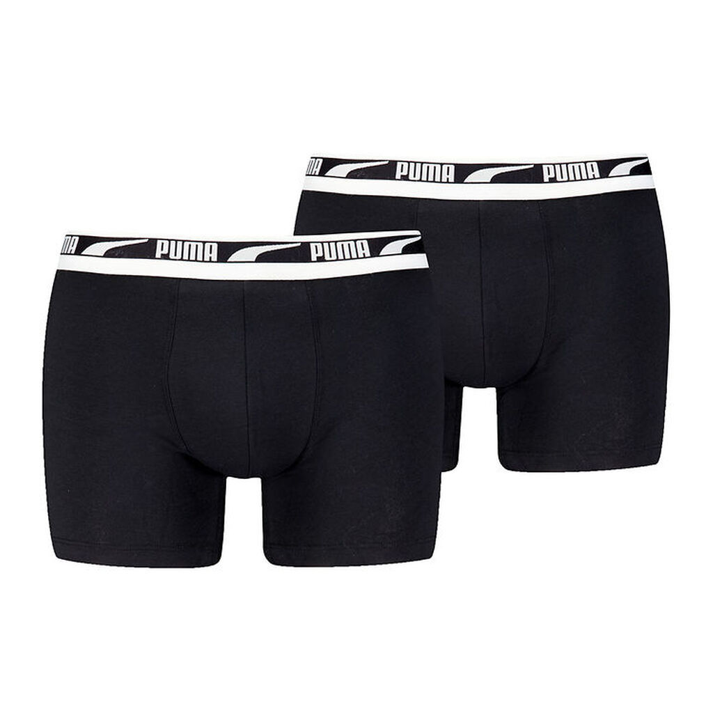 Puma Boxershorts - 2-pak - Everyday Multi Logo - Sort