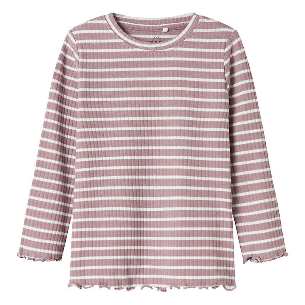 Name It Bluse - NmfVemma - Elderberry/Bright White
