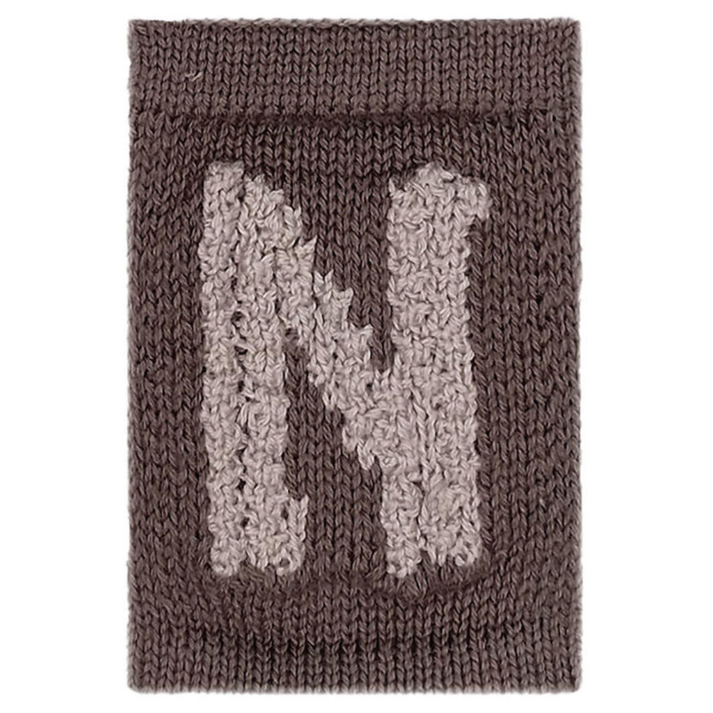 Smallstuff Strikket Bogstav - N - Natur Alfabet