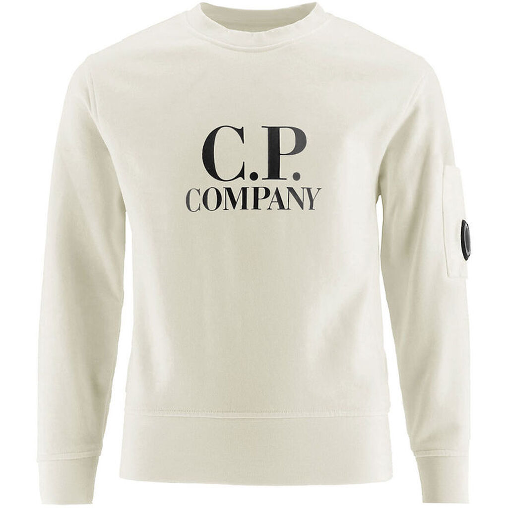 C.P. Company Sweatshirt - Gauze White m. Sort