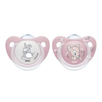 Nuk Sutter - 2 Pak - Silikone - Bambi