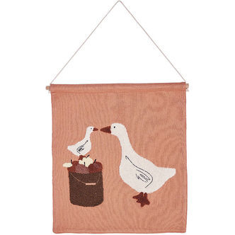Smallstuff Vægdekoration - 37x33 cm - Farmliving geese