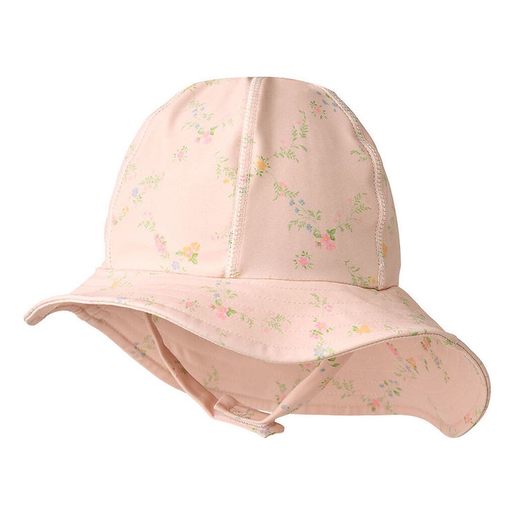 Wheat Badehat - UV40+ - Bora - Powder Checked Flowers