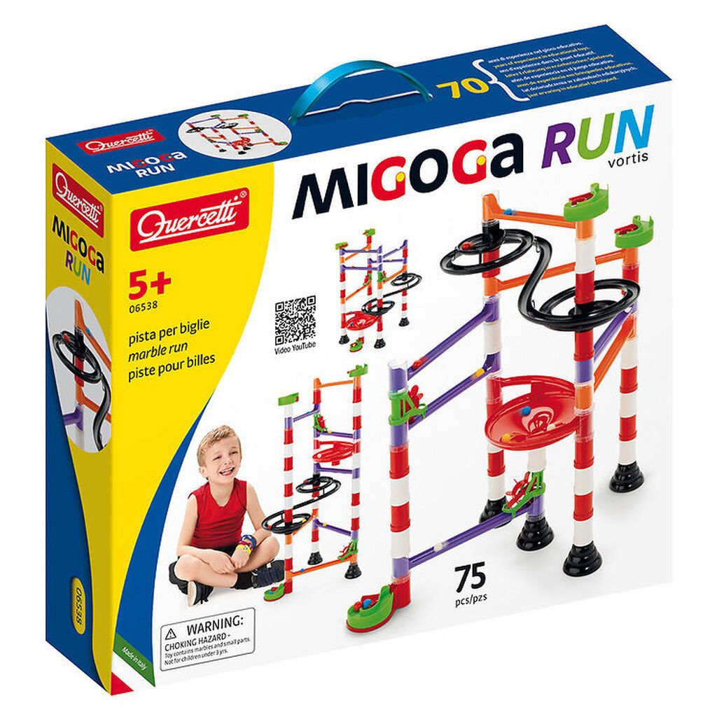 Quercetti Kuglebane - Migoga Run Vortis - 75 Dele - 6538