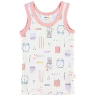 Joha Undertrøje - Viskose/Bambus - Off White m. Print