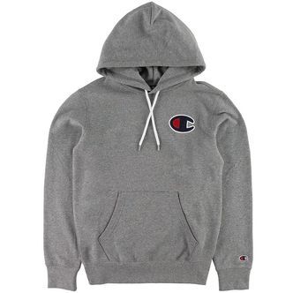 Champion Fashion Hættetrøje - Gråmeleret m. Logo