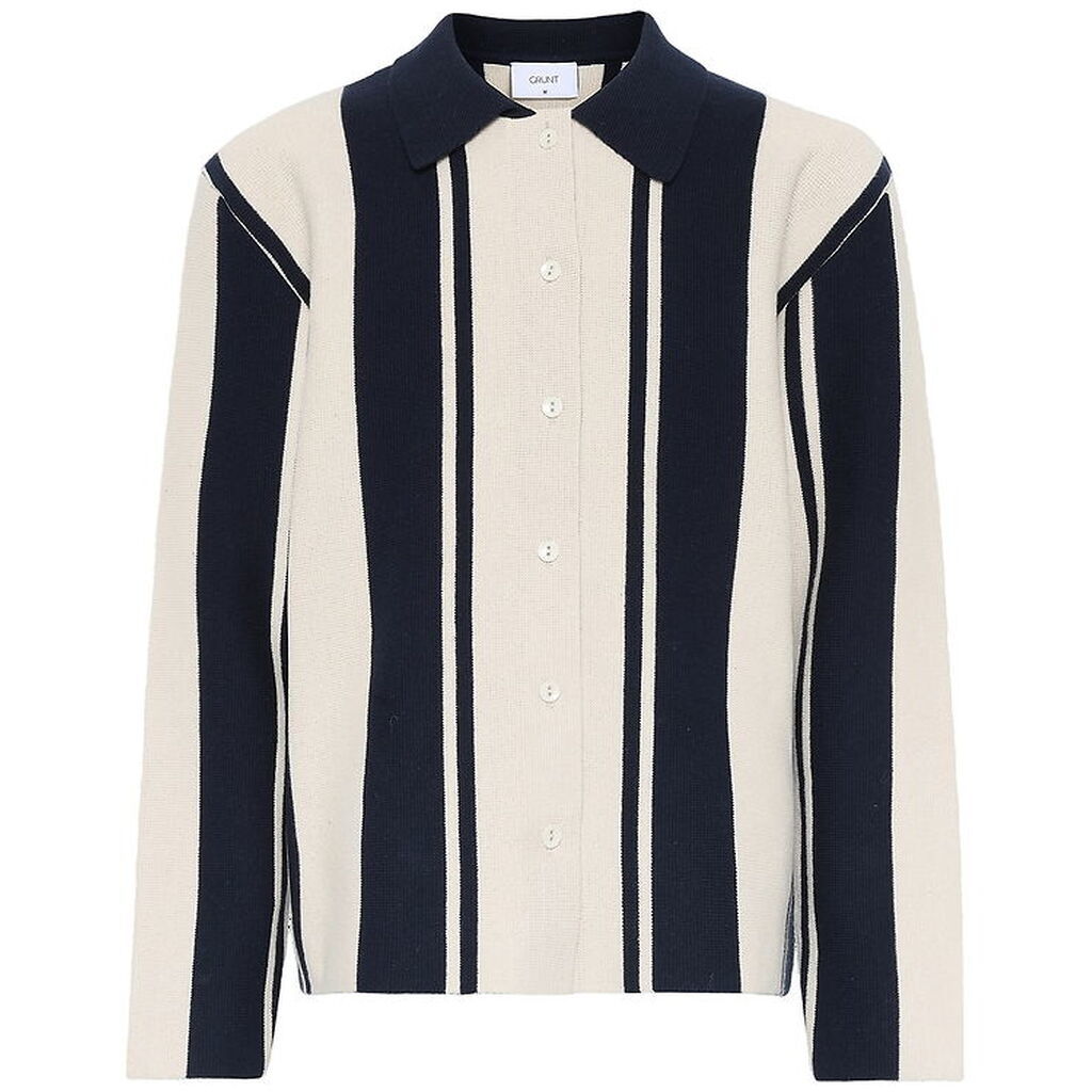 Grunt Cardigan - Strik - GrBaja - Navy-Sand