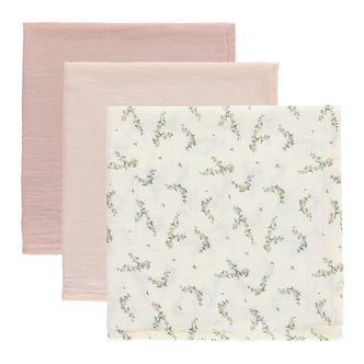 Sebra Stofbleer - 3-Pak - 75x75 cm - Rose