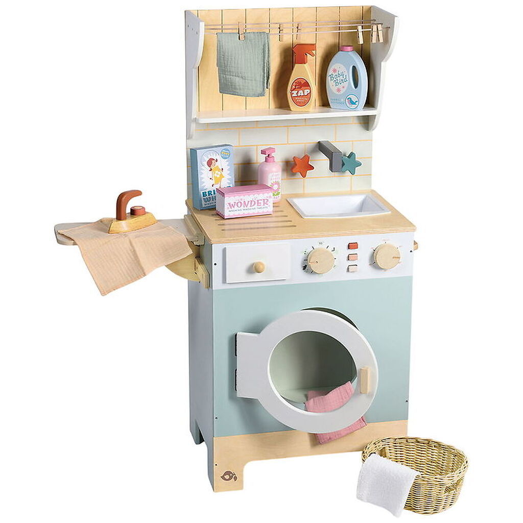 Tender Leaf Vaskemaskine - 91 cm - Træ - Mint
