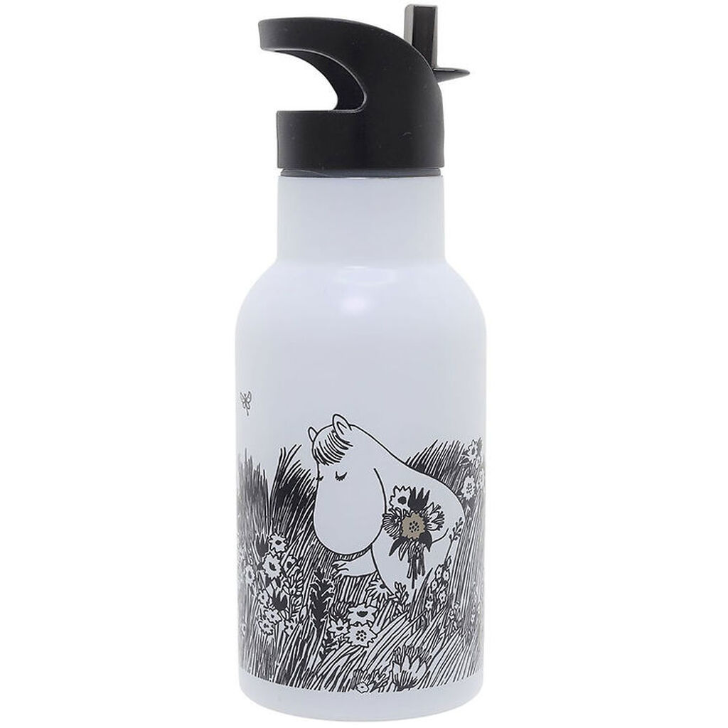 Rätt Start Termoflaske - Mumi - Rustfrit Stål - 340 ml - Graphit