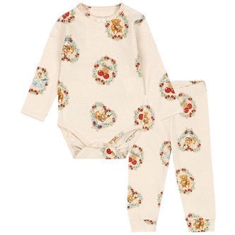 Konges Sløjd Sæt - Body l/æ/Leggings - Deer Diary