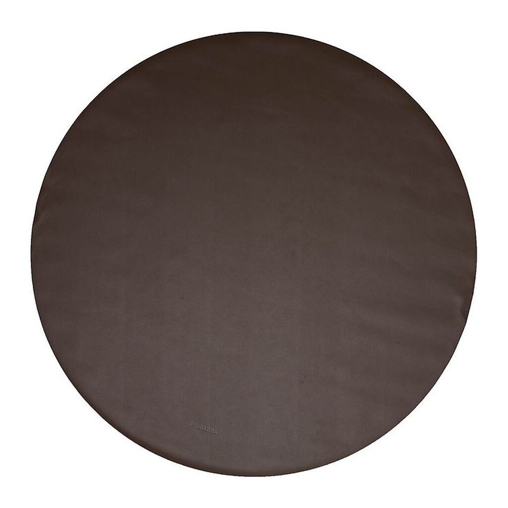 Filibabba Skridsikkert Stoleunderlag - PU-læder - 110 cm - Brun