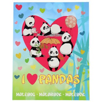 Karrusel Forlag Malebog - I Love Pandas
