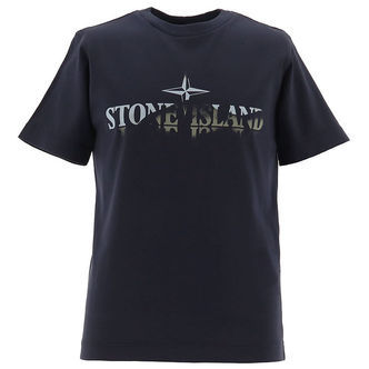 Stone Island T-shirt - Navy Blue m. Print