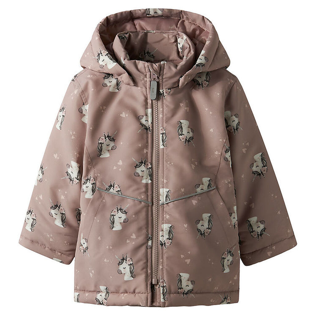 Name It Vinterjakke - NmfMaxi - Woodrose/UNICORN