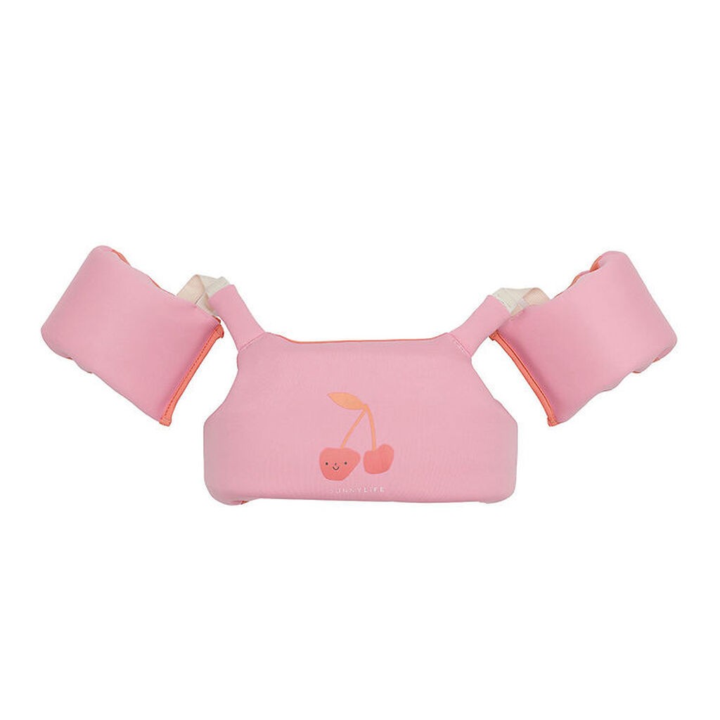 SunnyLife Svømmevest m. Vinger - 3-6 År - Cotton Candy - Cherry