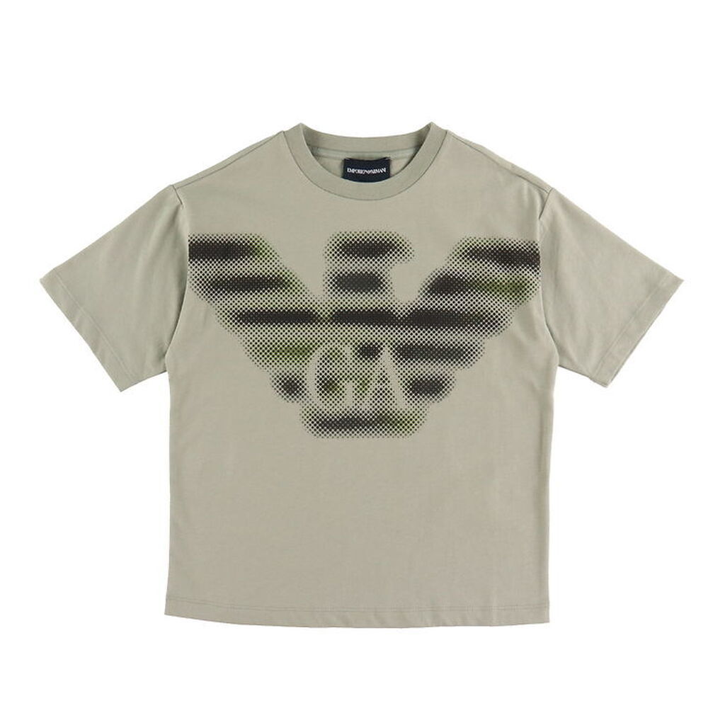 Emporio Armani T-shirt - Dried Sage/Sort m. Logo