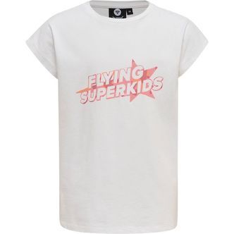 Hummel T-Shirt - HmlFlying Diez - Hvid/Rosa