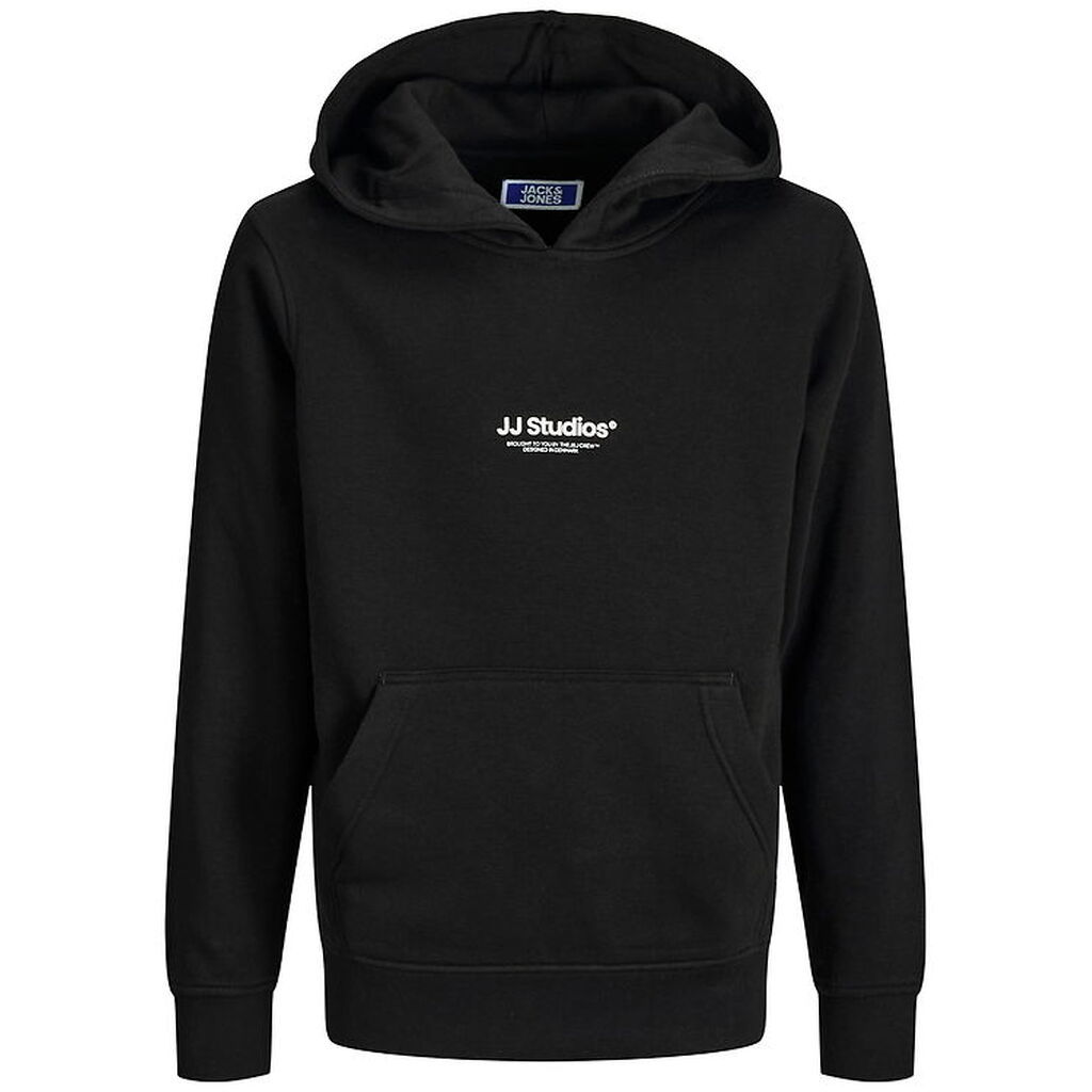 Jack & Jones Hættetrøje - Noos - JjeSoho - Sort m. Logo
