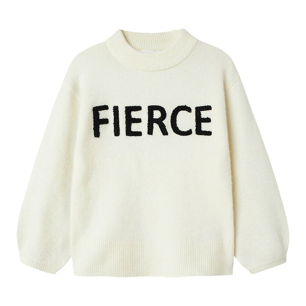 Name It Bluse - Strik - NkfOdessa - Cloud Dancer