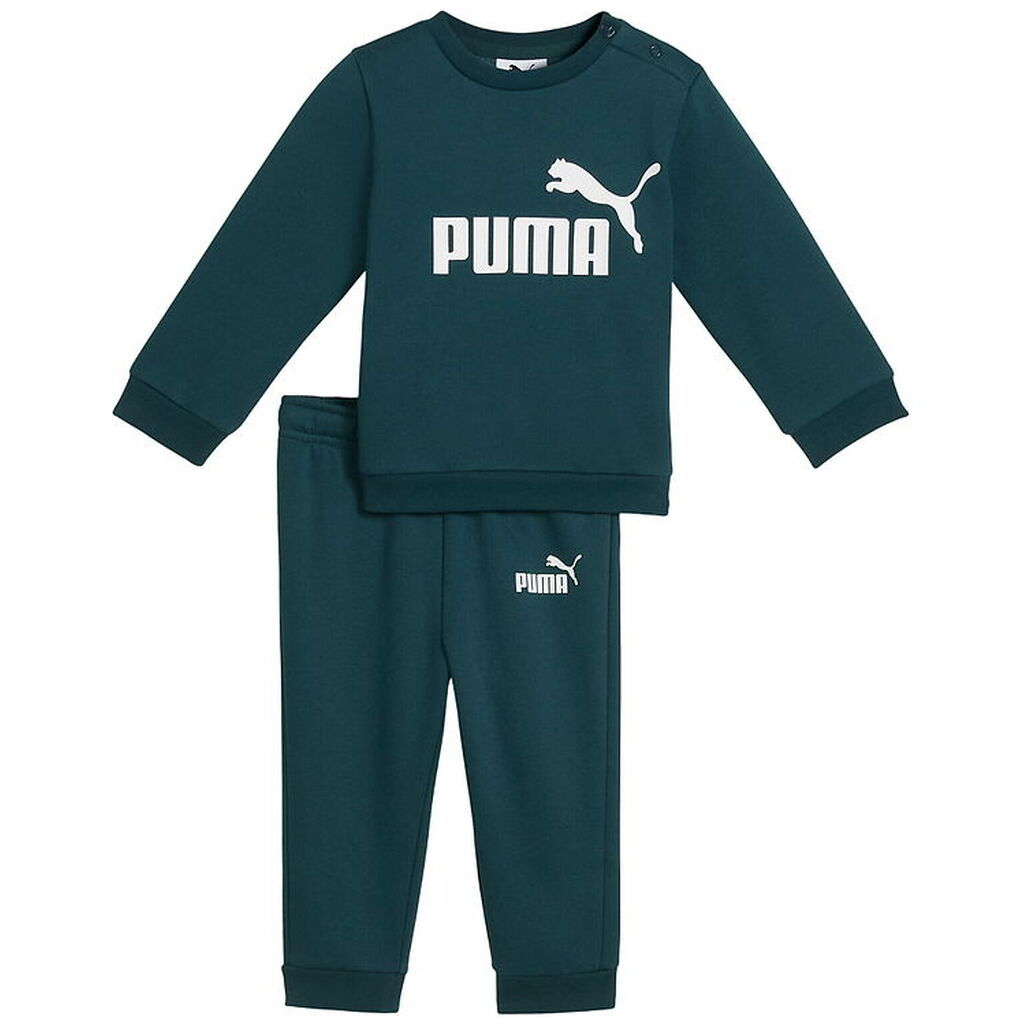 Puma Sweatsæt - Minicats - Green Terrain m. Hvid