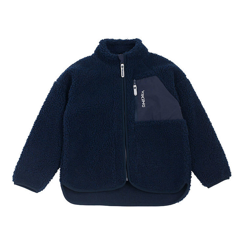 Viking Fleecejakke - Playtime Pile - Teddy - Navy