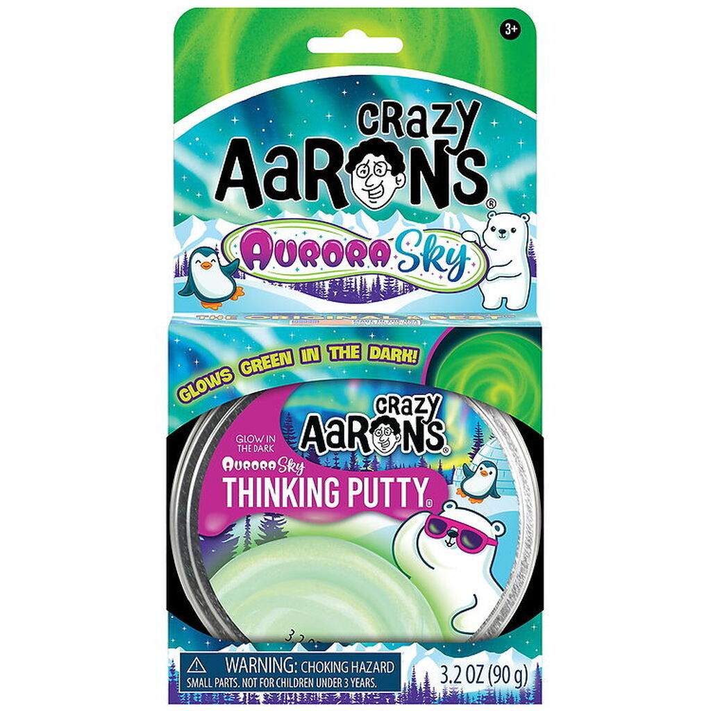 Crazy Aarons Putty - 90g - Aurora Sky - Glow In The Dark