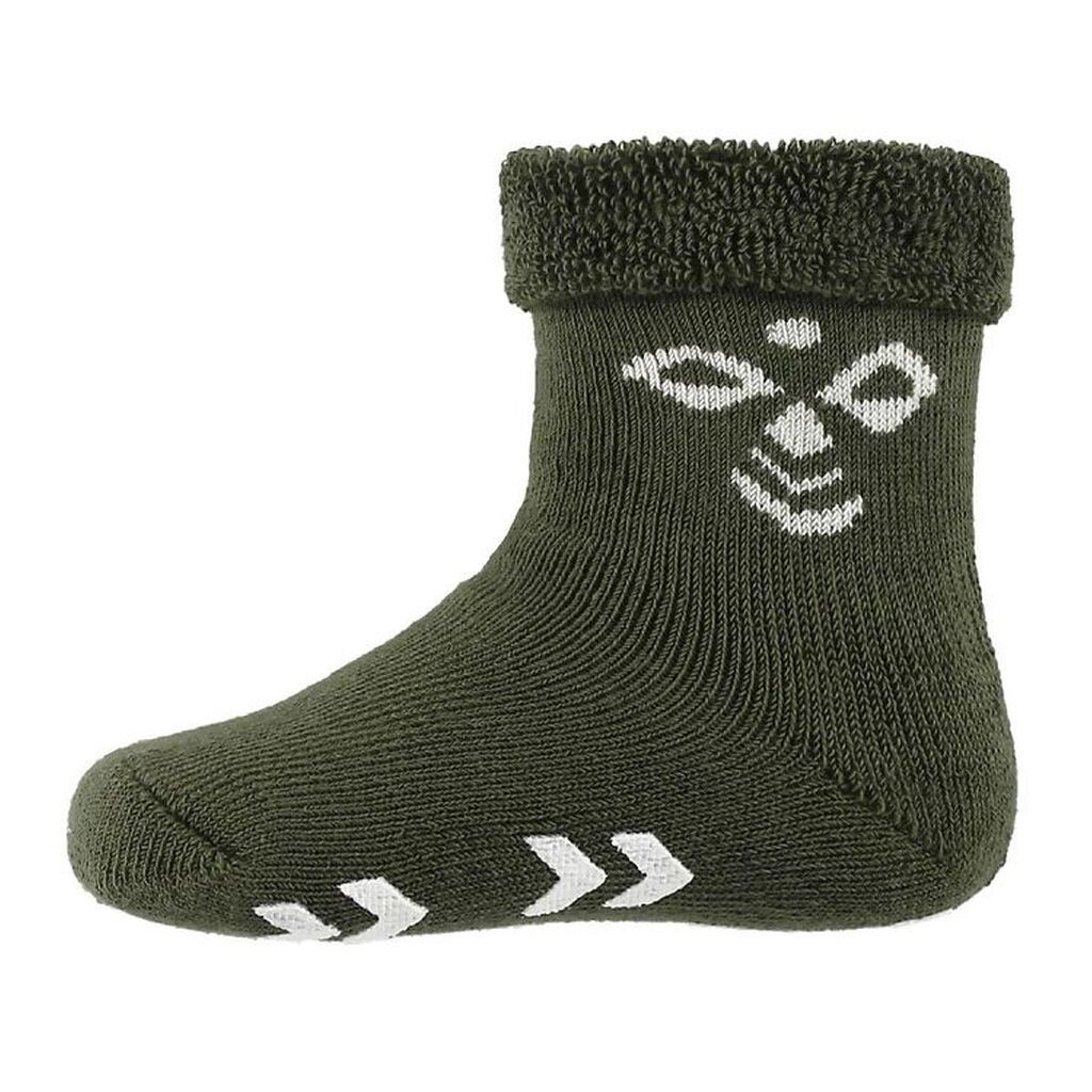 Hummel Skridsikre Strømper - HMLSnubbie - Armygrøn m. Dupper