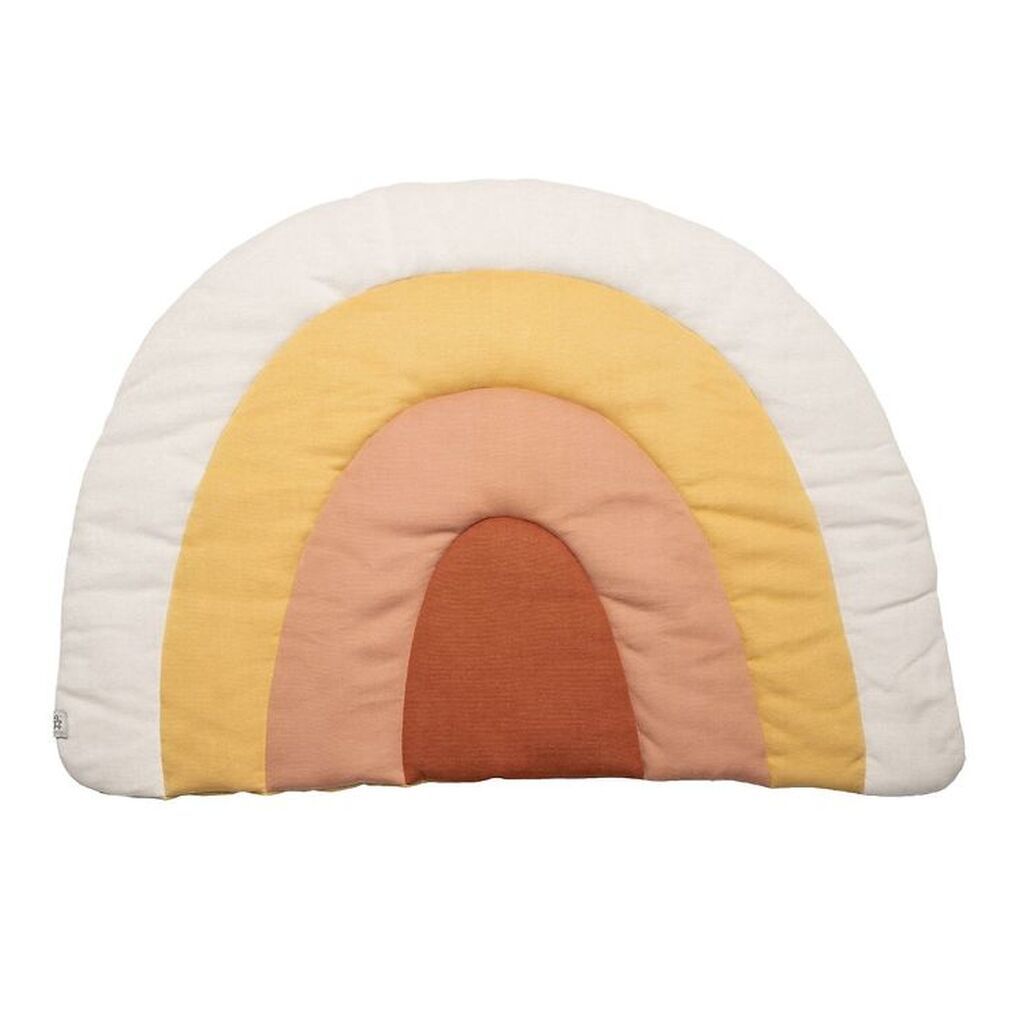 Sebra Strikket Legemadras - Regnbue - 130x85cm - Sunset Rose