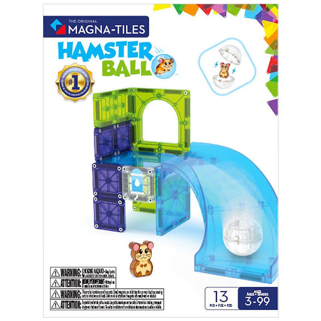 Magna-Tiles Magnetsæt - 13 Dele - Hamster Wheel + MicroMAGS