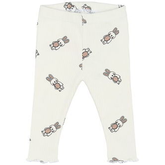 The New Siblings Leggings - Rib - TnsbPippa - Cloud Dancer m. Ka