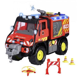 Dickie Toys Brandbil - MB Unimog U530 Fire Rescue - Lyd/Lyd